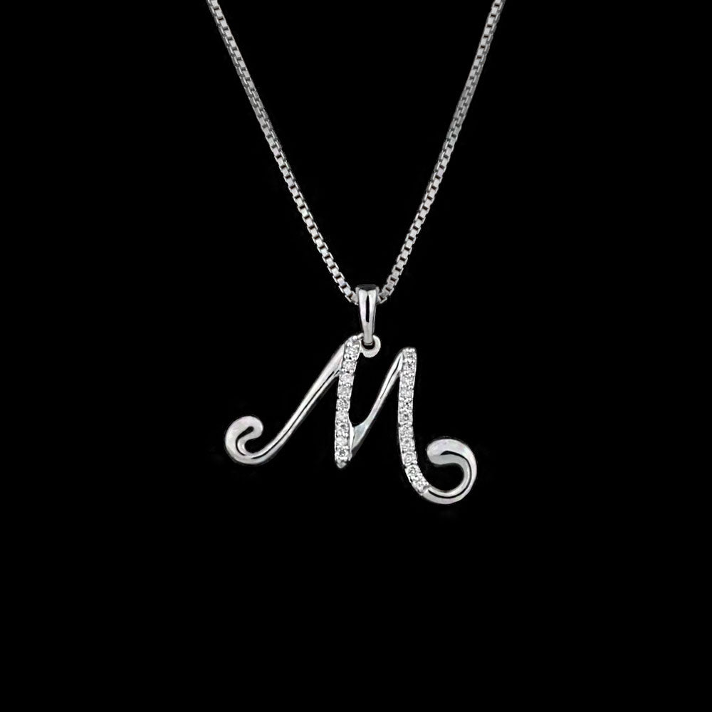 14K White Gold Diamond Pendant - 0.11ct SI-IJ