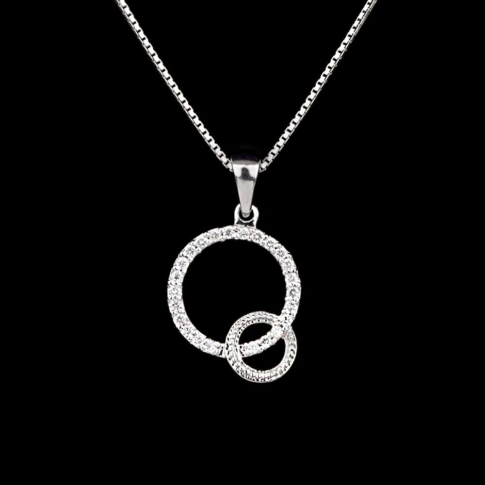 14K White Gold Diamond Pendant - 0.14ct VS-GH