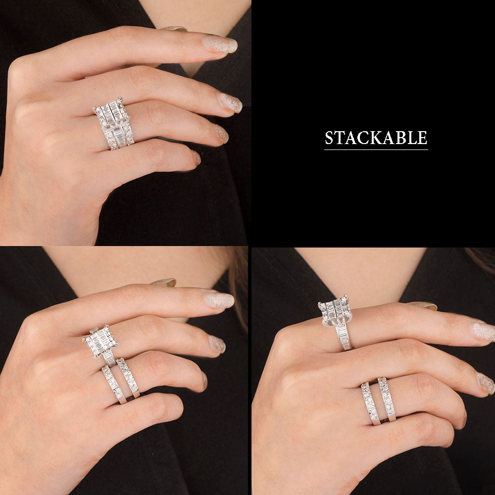 14K White Gold Diamond Ring - 1.82ct VS-SI-FG