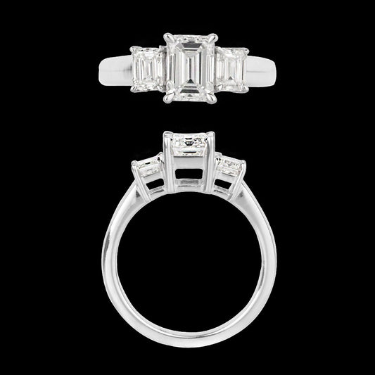 18K White Gold Diamond Ring - 1.614ct VVS-VS-HI