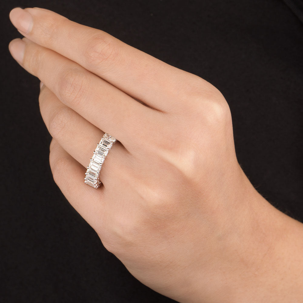 18K White Gold Diamond Ring - 5.306ct VVS-VS-HI