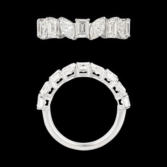 18K White Gold Diamond Ring - 2.707ct VVS-VS-GH