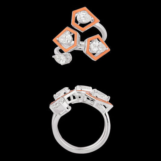 14K White Gold Diamond Ring - 1.445ct VS-SI-GH
