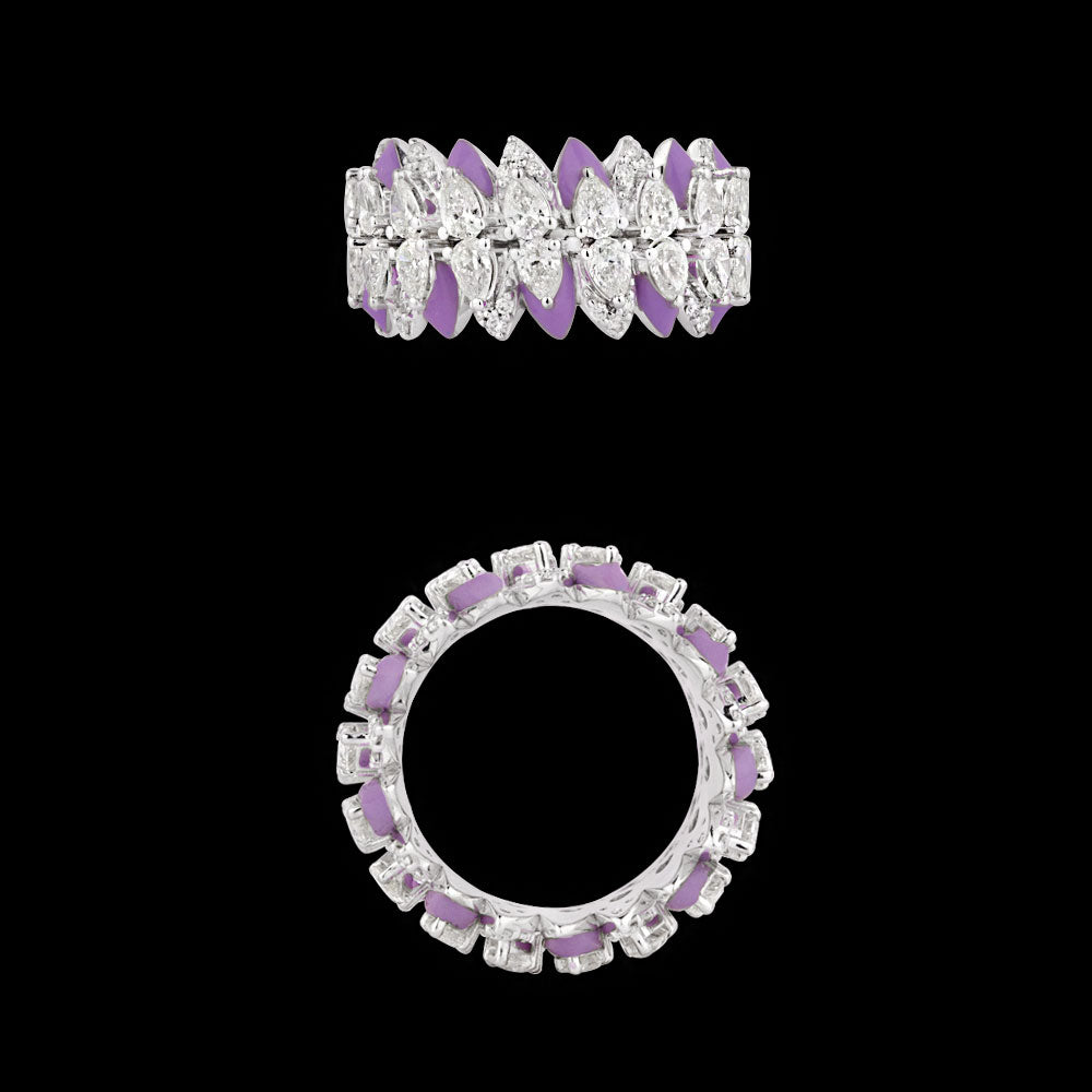 14K White Gold Diamond Ring - 3.339ct VS-SI-IJ