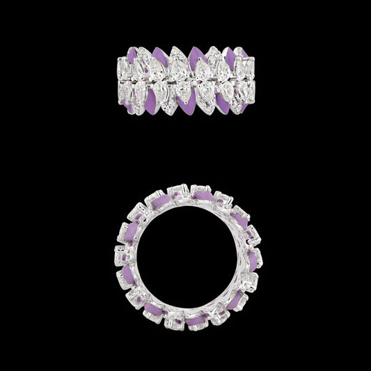 14K White Gold Diamond Ring - 3.339ct VS-SI-IJ