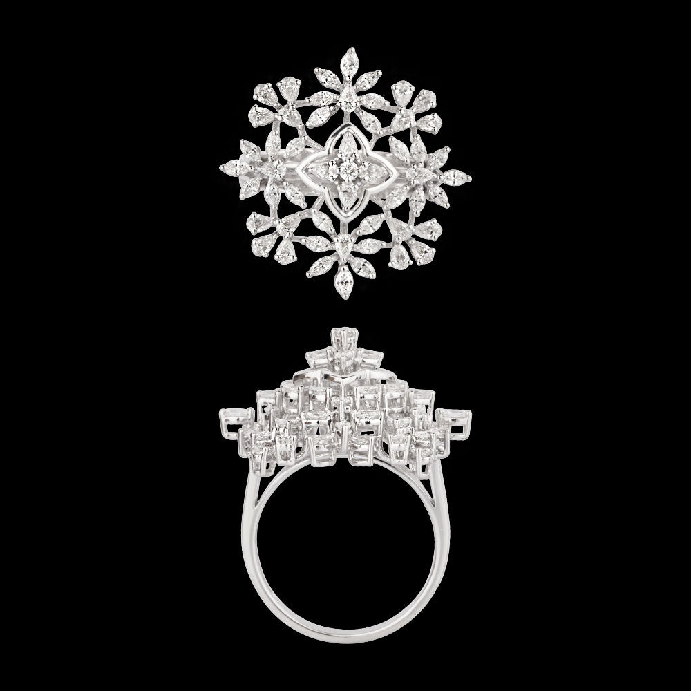 18K White Gold Diamond Ring - 1.549ct VVS-EF