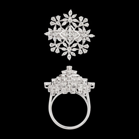 18K White Gold Diamond Ring - 1.549ct VVS-EF