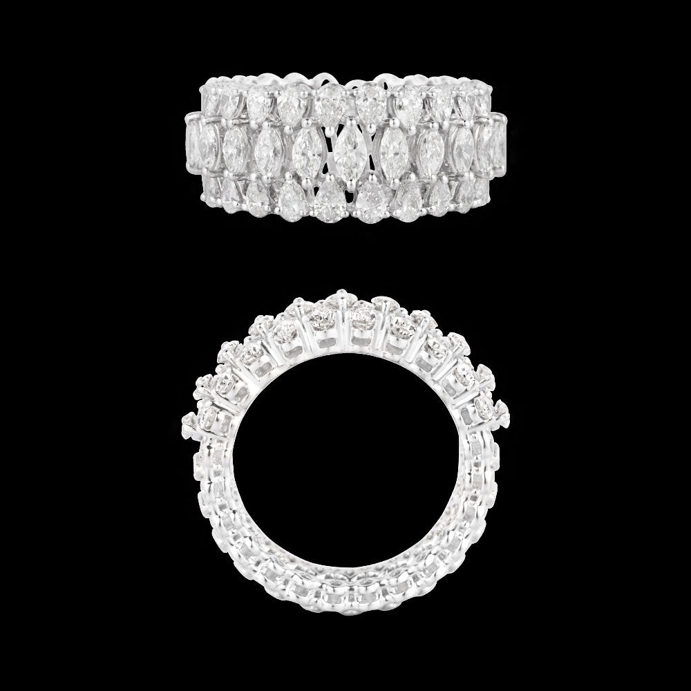 18K White Gold Diamond Ring - 2.099ct VS-SI-GH