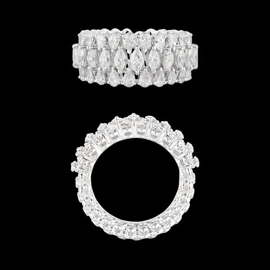 18K White Gold Diamond Ring - 2.099ct VS-SI-GH