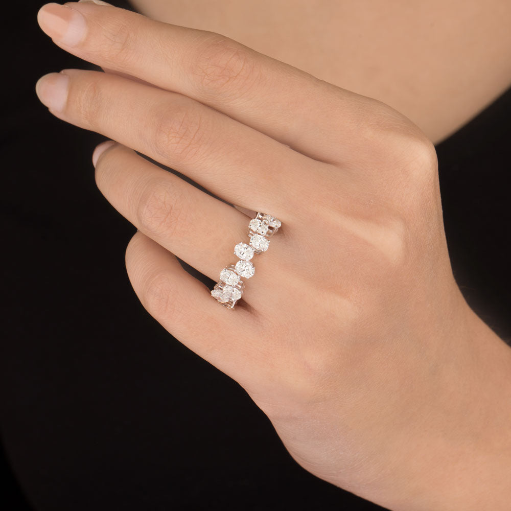 18K White Gold Diamond Ring - 1.81ct VS-SI-HI
