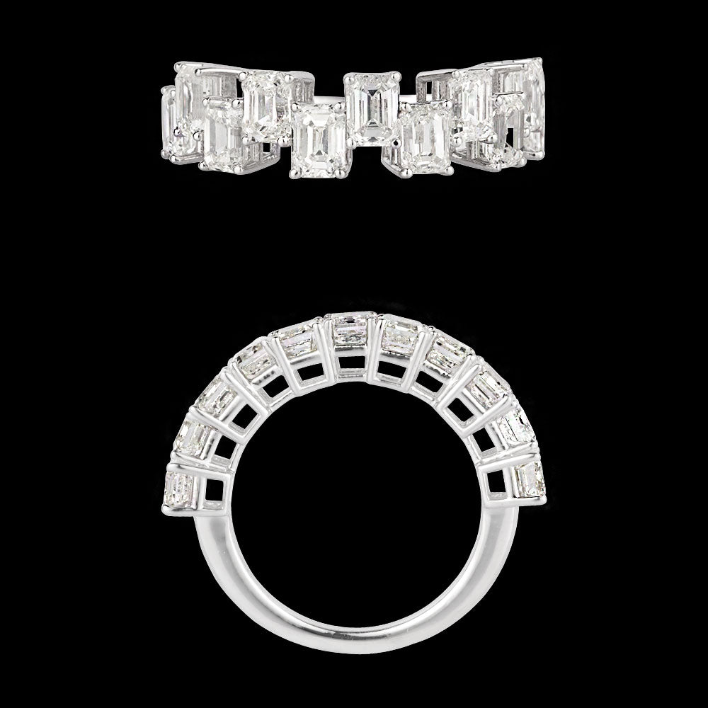 18K White Gold Diamond Ring - 4.672ct VVS-VS-HI