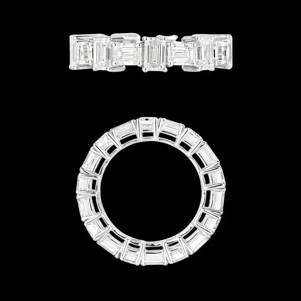 18K White Gold Diamond Ring - 5.642ct VVS-VS-GH