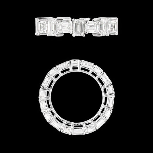 18K White Gold Diamond Ring - 5.642ct VVS-VS-GH