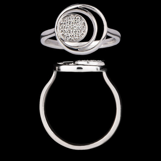 14K White Gold Diamond Ring - 0.11ct VS-GH