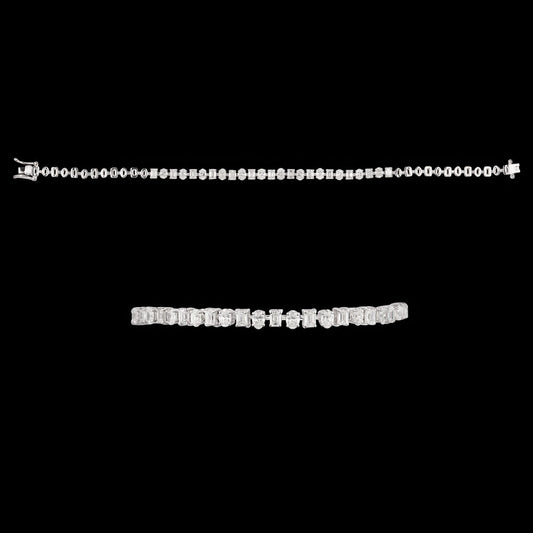18K White Gold Diamond Bracelet - 2.003ct VVS-VS-EF