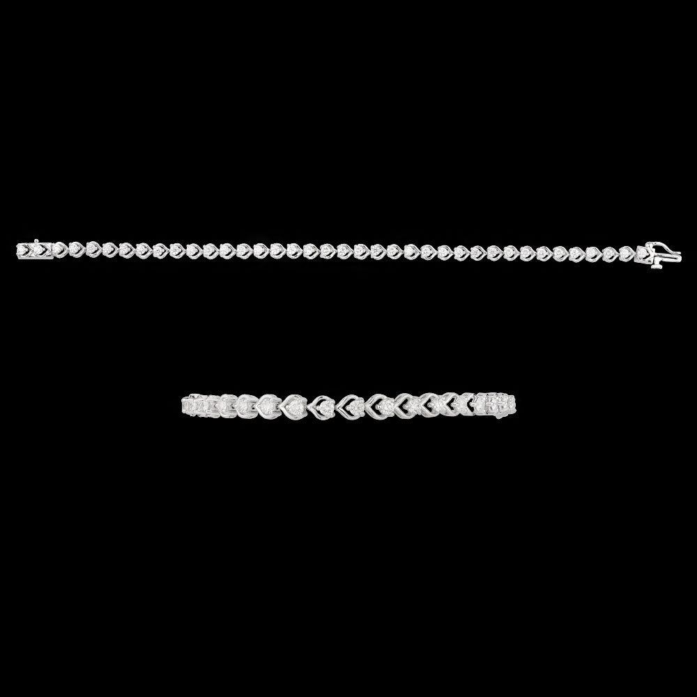 18K Rose Gold Diamond Bracelet - 2.044ct VVS-VS-GH