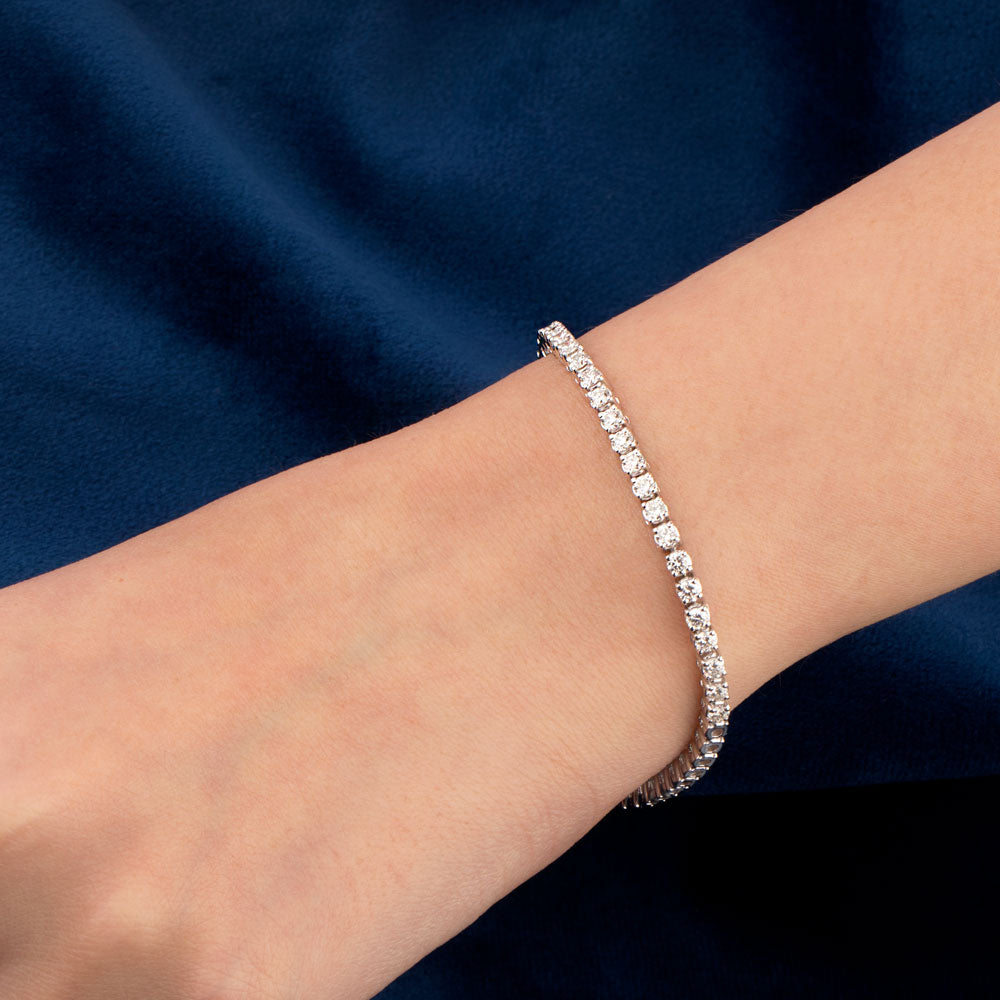 18K White Gold Diamond Bracelet - 1.731ct VVS-VS-IJ