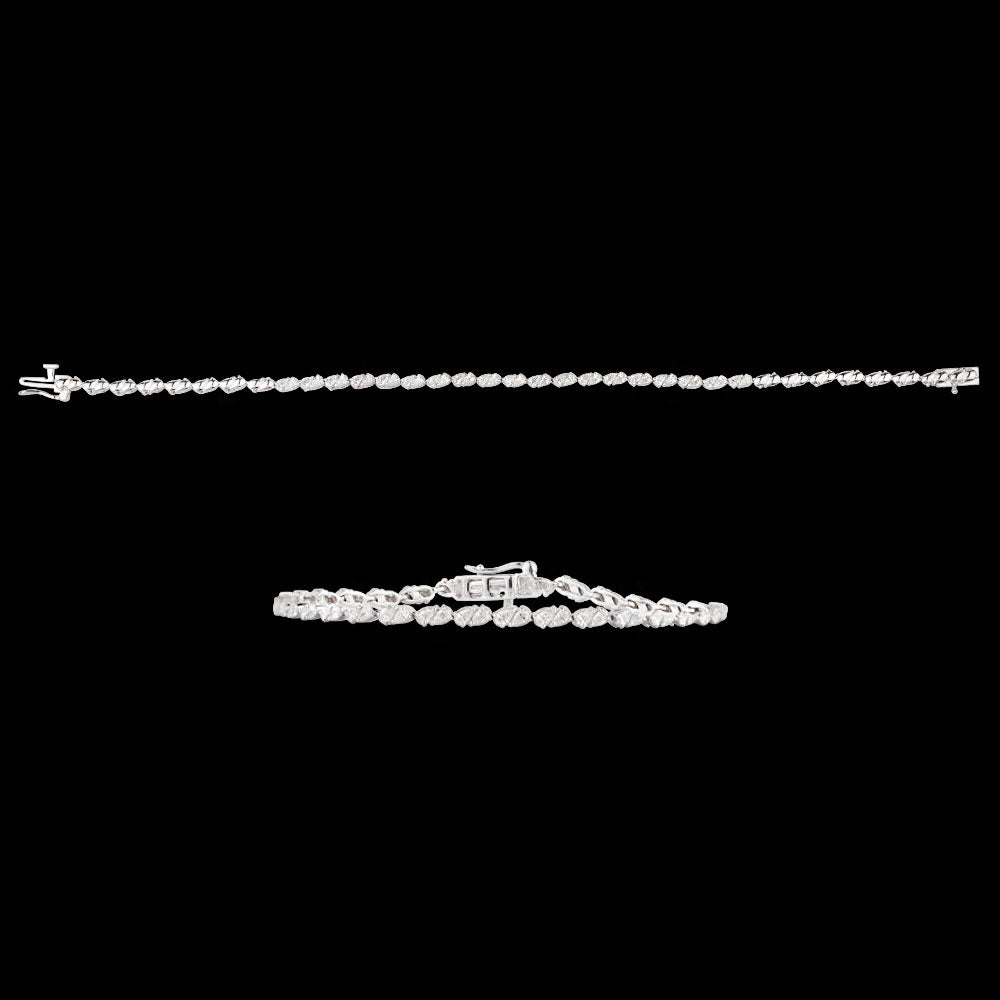 18K White Gold Diamond Bracelet - 0.819ct VVS-EF