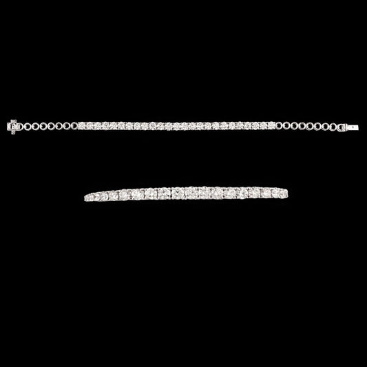 18K White Gold Diamond Bracelet - 6.05ct VS-SI-JK