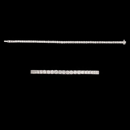 18K White Gold Diamond Bracelet - 4.994ct VVS-VS-IJ