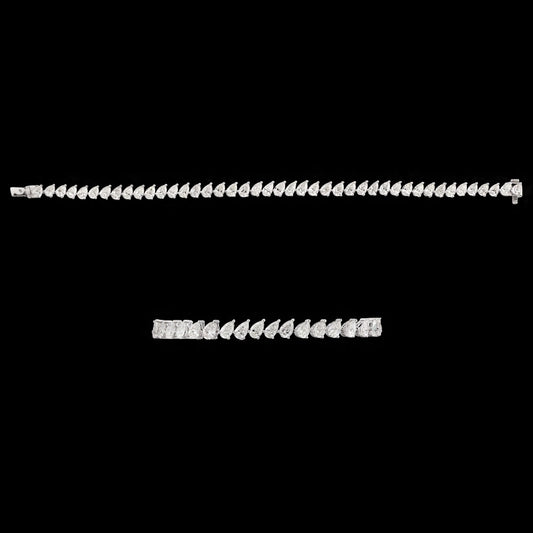 18K White Gold Diamond Bracelet - 8.41ct VVS-VS-IJ
