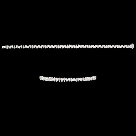 18K White Gold Diamond Bracelet - 5.72ct VVS-VS-IJ