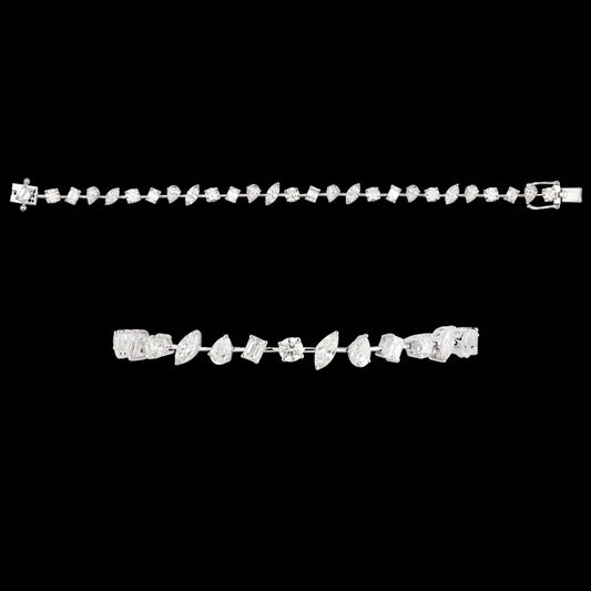 18K White Gold Diamond Bracelet - 8.05ct VS-SI-HI