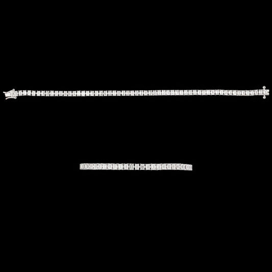 18K White Gold Diamond Bracelet - 5.69ct VVS-FG