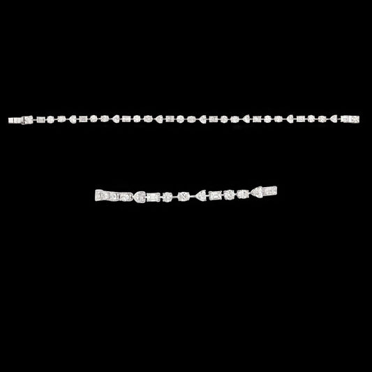 18K White Gold Diamond Bracelet - 8.593ct VS-SI-GH