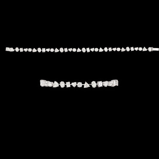 18K White Gold Diamond Bracelet - 6.351ct VS-SI-GH