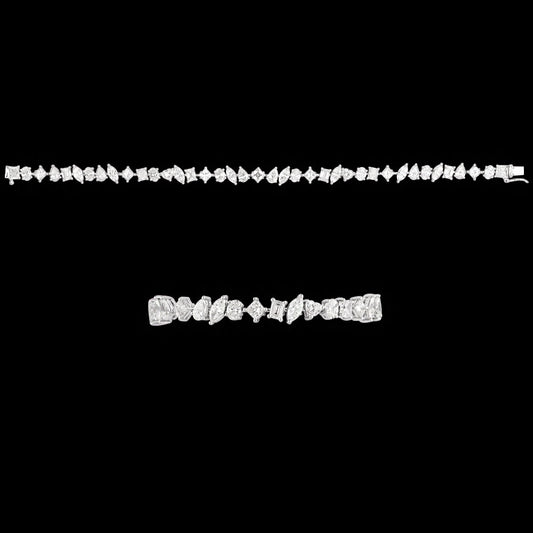 14K White Gold Diamond Bracelet - 7.865ct VS-SI-HI