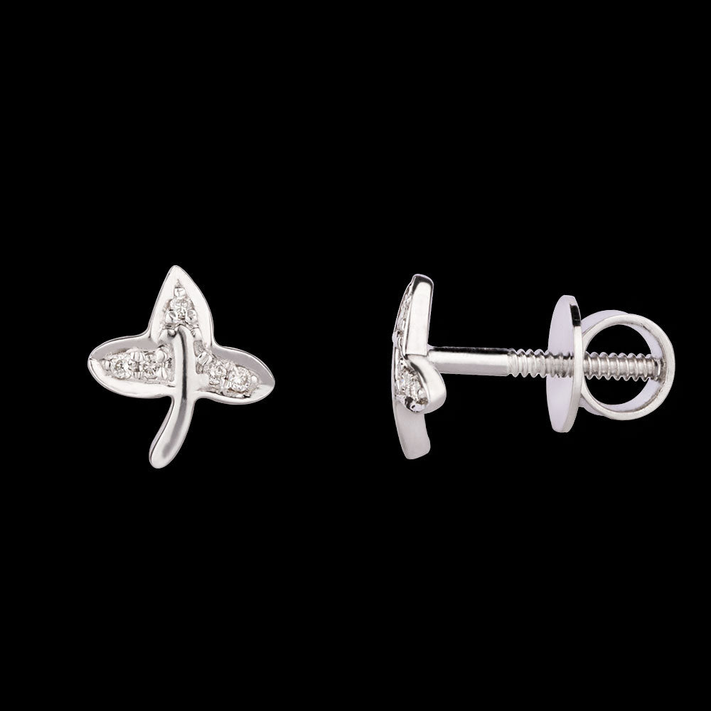 14K Yellow Gold Diamond Earrings - 0.05ct SI-IJ