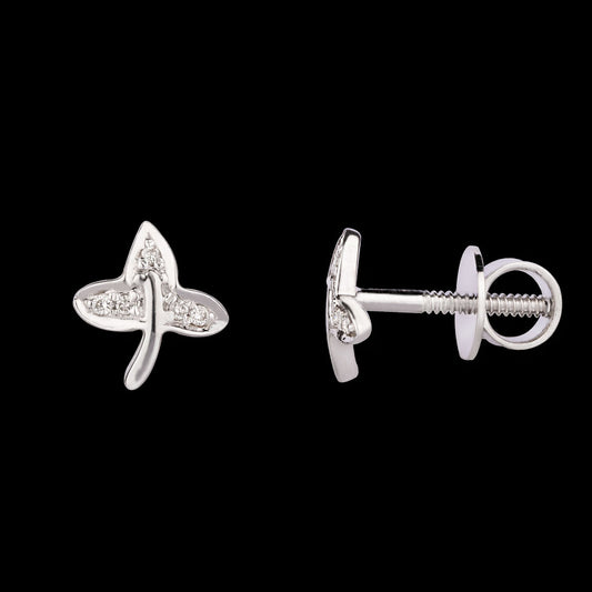 14K Yellow Gold Diamond Earrings - 0.05ct SI-IJ
