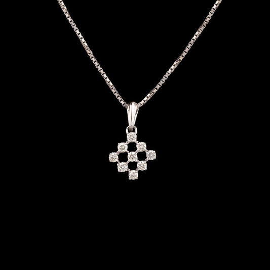 14K Yellow Gold Diamond Pendant - 0.27ct SI-IJ