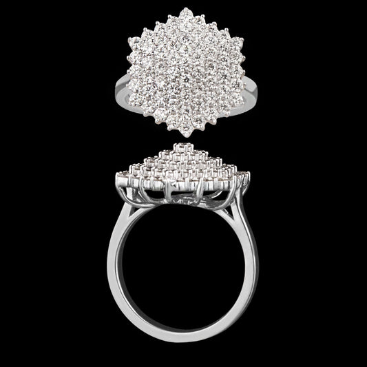 18K White Gold Diamond Ring - 1.4ct VS-GH