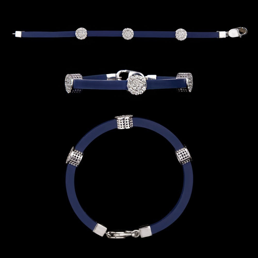 14K White Gold Diamond Bracelet - 1.02ct VVS-VS-GH
