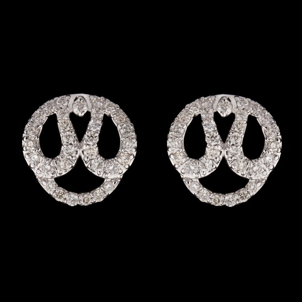 14K White Gold Diamond Earrings - 0.35ct SI-IJ