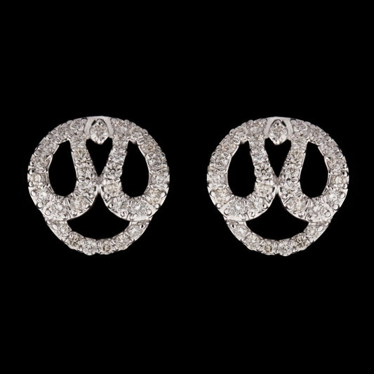 14K White Gold Diamond Earrings - 0.35ct SI-IJ
