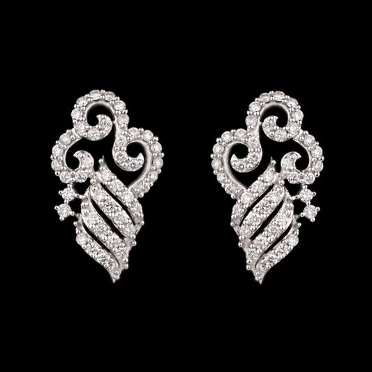 18K White Gold Diamond Earrings - 0.73ct SI-IJ