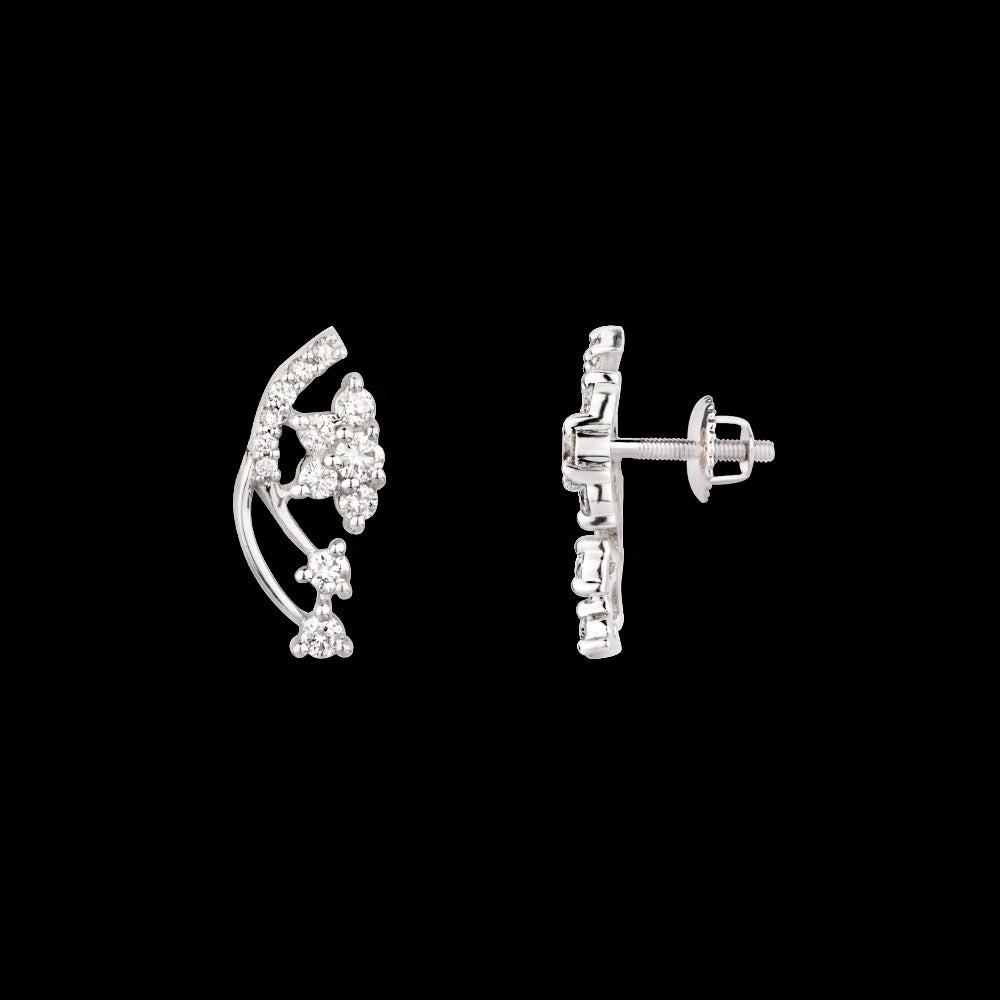 14K Yellow Gold Diamond Earrings - 0.53ct SI-GH