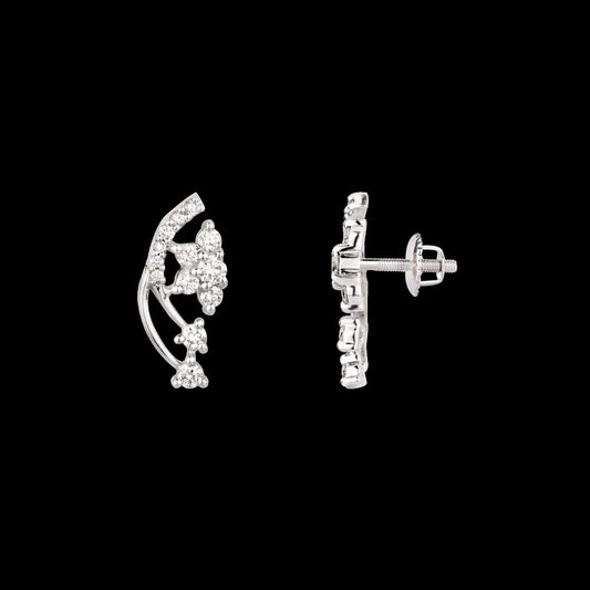 14K Yellow Gold Diamond Earrings - 0.53ct SI-GH