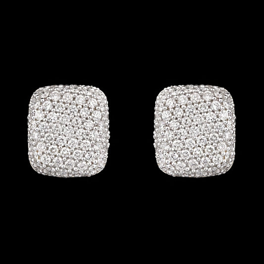 18K White Gold Diamond Earrings - 2ct VS-SI-FG