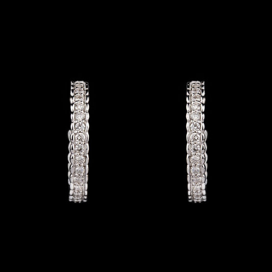 14K Rose Gold Diamond Earrings - 0.75ct SI-GH