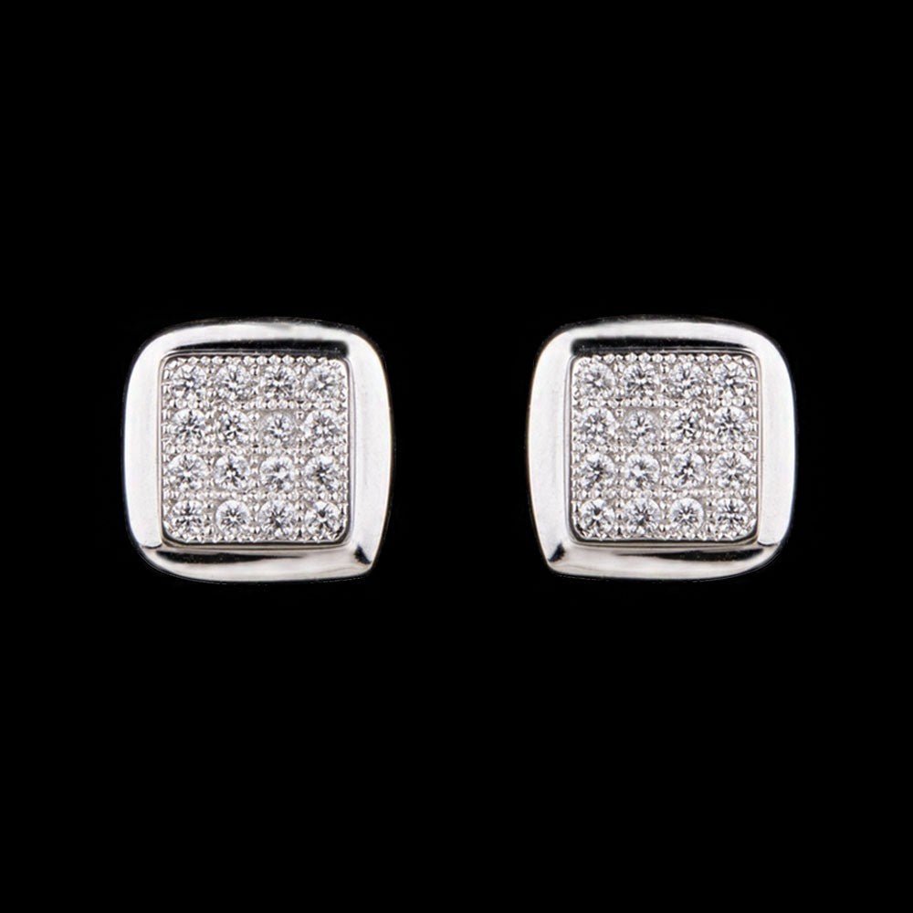 14K White Gold Diamond Earrings - 0.14ct VVS-VS-GH