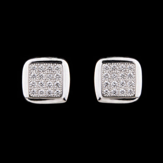 14K White Gold Diamond Earrings - 0.14ct VVS-VS-GH