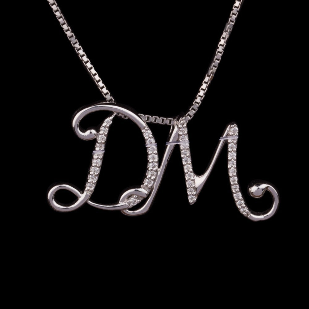 14K White Gold Diamond Pendant - 0.14ct VVS-FG