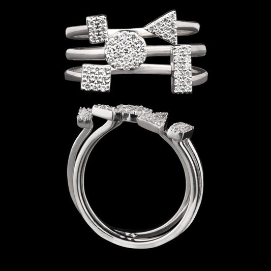 18K White Gold Diamond Ring - 0.25ct SI-IJ