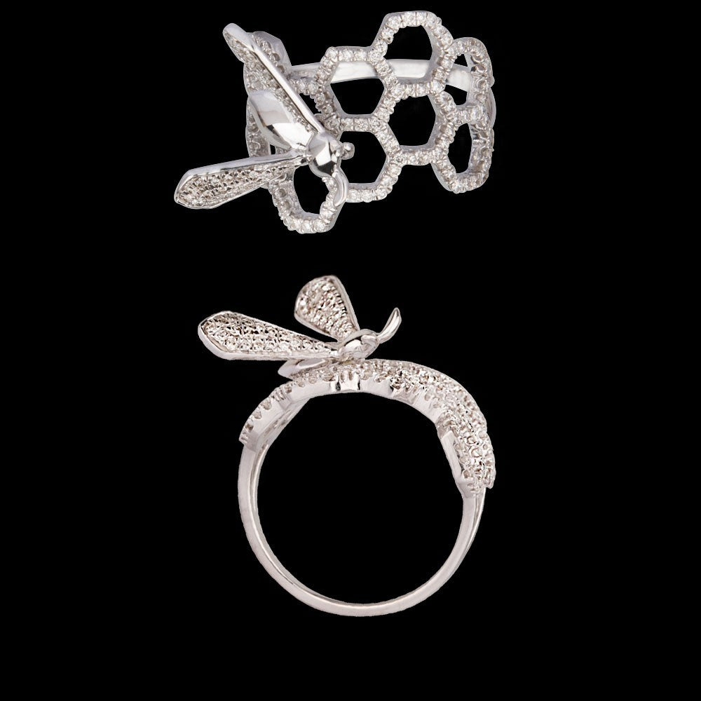18K White Gold Diamond Ring - 0.55ct SI-IJ