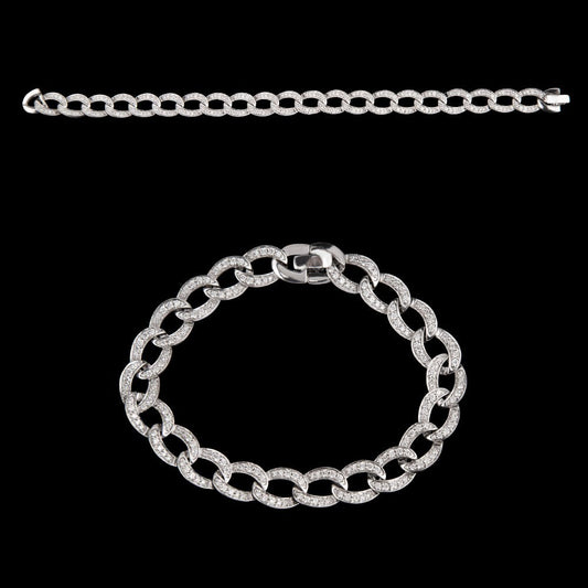 18K White Gold Diamond Bracelet - 1.3ct VS-GH