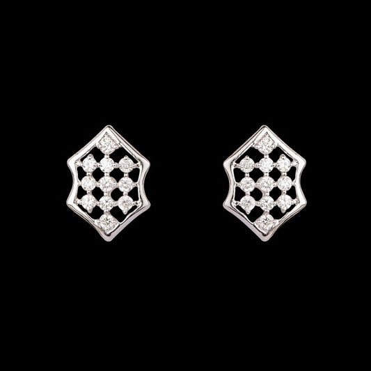 14K White Gold Diamond Earrings - 0.29ct VVS-FG